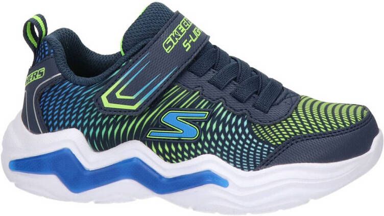 Skechers S-Light sneakers met lichtjes blauw