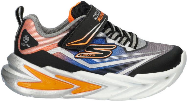 Skechers S Lights Flex-Glow Ultra chunky sneakers met lichtjes zwart oranje