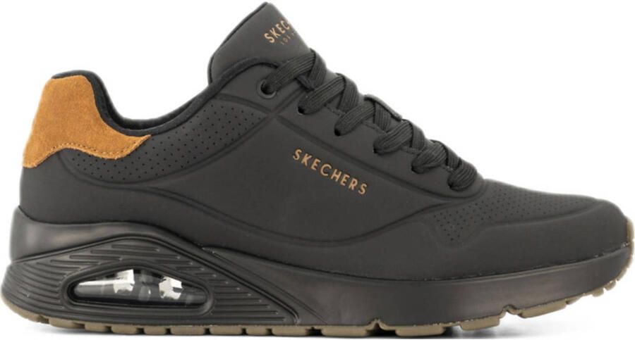 Skechers Sneakers UNO-SUITED ON AIR vrijetijdsschoen lage schoen veterschoen met modieuze sleehak