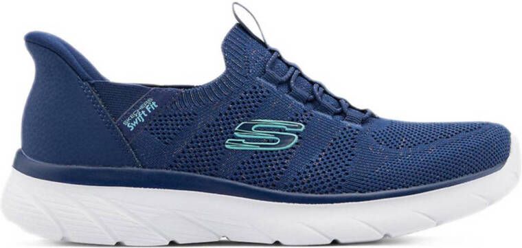 Skechers Blauwe sneaker Swift Fit hands free memory foam