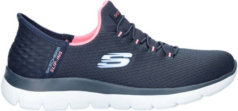 Skechers slip-on sneakers donkerblauw