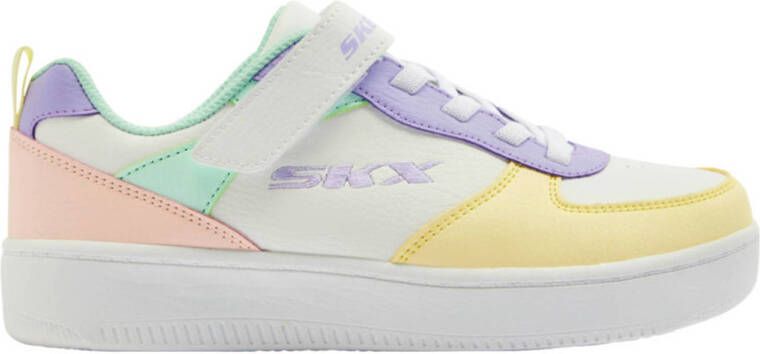 Skechers sneakers wit pastel Meisjes Imitatieleer Meerkleurig 32