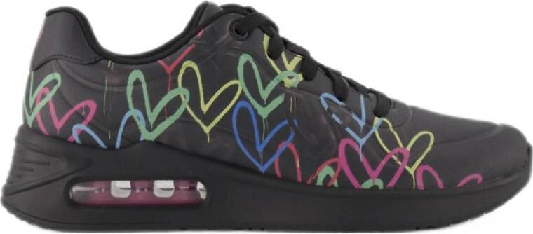 Skechers Zwarte sneaker SOLITAIR