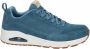 Skechers Street suède sneakers blauw - Thumbnail 1