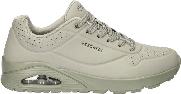 Skechers Air Stand Sneaker Grijs Groen Gray Heren