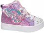 Skechers Twinkle Toes hoge sneakers met lichtjes lila roze Paars Meisjes Imitatieleer 30 - Thumbnail 1