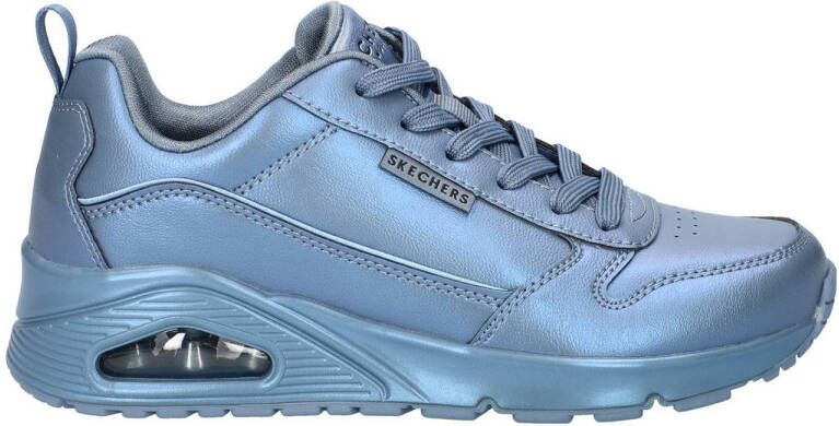 Skechers Uno Galactic sneakers blauw metallic