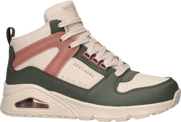 Skechers Uno High Regard sneakers groen roze