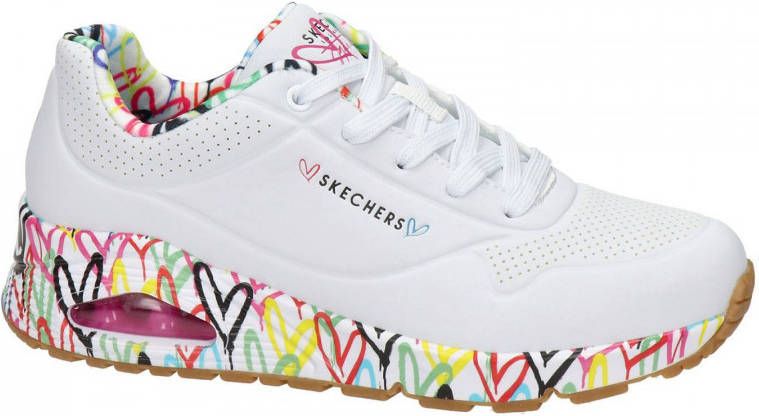 Skechers Uno Loving Me sneakers wit multi