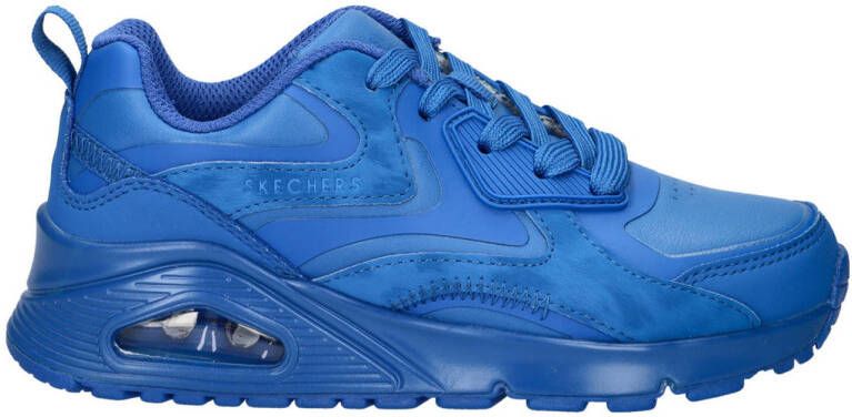 Skechers Uno sneakers blauw Jongens Imitatieleer Meerkleurig 37