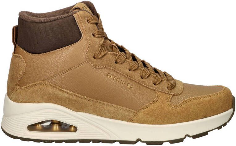 Skechers Sneakers Uno mid cut sneaker veterschoenen met gewatteerde schacht