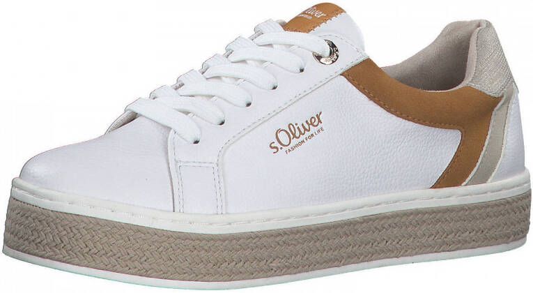 Voorkeursbehandeling slank desinfecteren S.Oliver sneakers wit bruin - Schoenen.nl