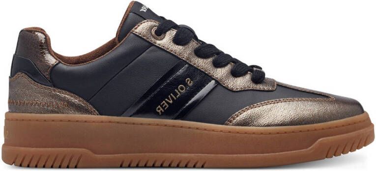 S.Oliver sneakers zwart goud