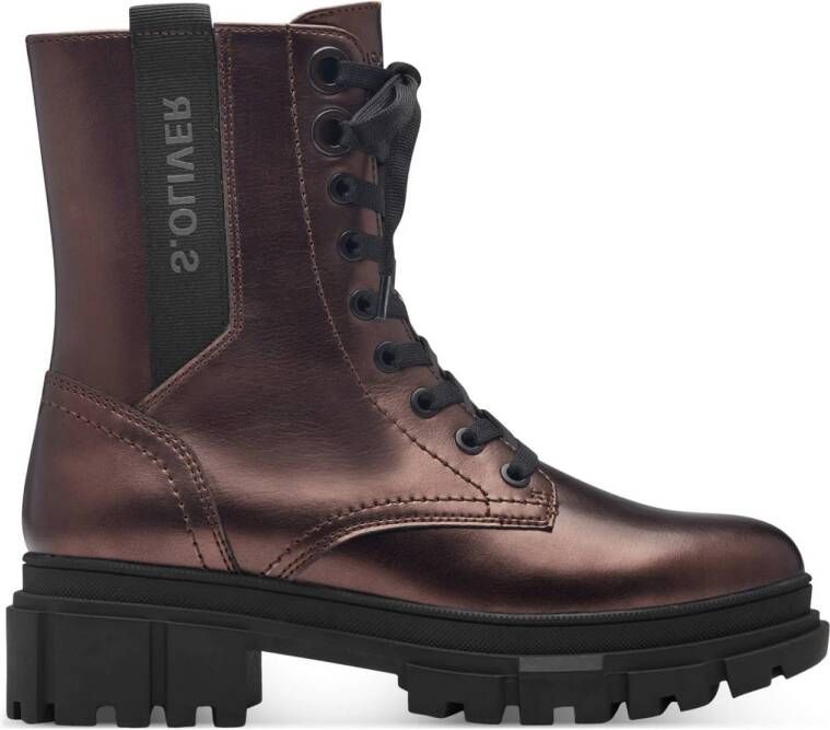 S.Oliver veterboots brons