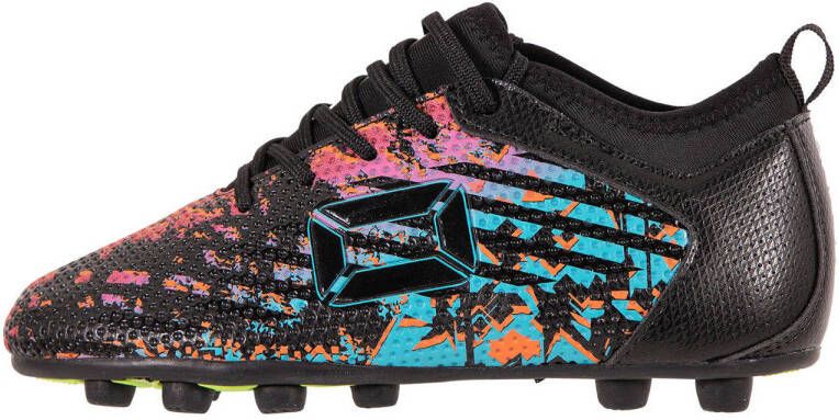 Stanno Vulture FG JR II voetbalschoenen zwart blauw roze Imitatieleer 27