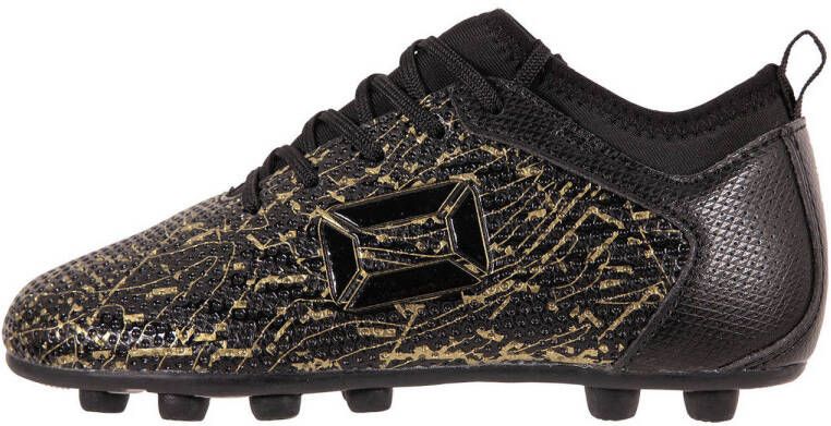 Stanno Vulture FG JR II voetbalschoenen zwart goud Imitatieleer 30