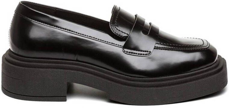 Steve Madden Charley chunky loafers zwart