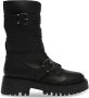 Steve Madden Devlin chunky leren bikerboots zwart - Thumbnail 1