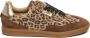 Steve Madden Emporia suède sneakers met panterprint beige bruin - Thumbnail 1