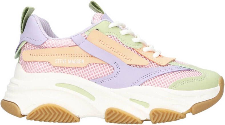 Steve Madden JPossession chunky sneakers roze lila groen