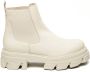 Steve Madden Mixture chunky leren chelsea boots off white - Thumbnail 1