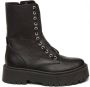 Steve Madden Odilia dames veterboot Zwart - Thumbnail 1