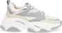 Steve Madden Progressive chunky leren sneakers zilver wit - Thumbnail 1