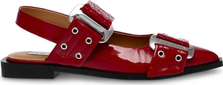 Steve Madden slingback loafers rood