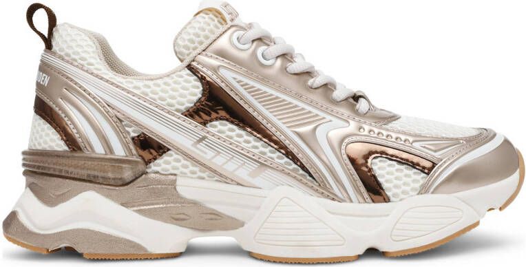 STEVE MADDEN Speedster-E silver gold Beige Synthetisch Lage sneakers Dames