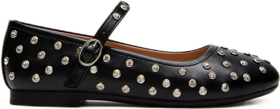 Steve Madden JVinetar ballerina's zwart met studs
