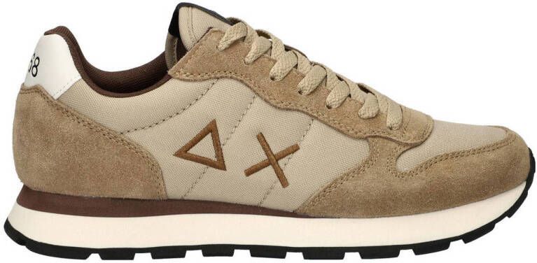 Sun68 Heren Lage Sneakers Solide Stijl Beige Heren