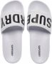 Superdry Sport Code Core Pool Slide badslippers kobaltblauw wit - Thumbnail 4