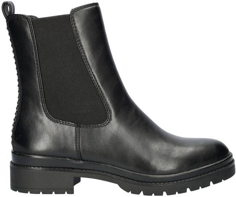 Tamaris Chelsea-boots blokhak business schoen enkellaars met comfortabele stretch-inzet