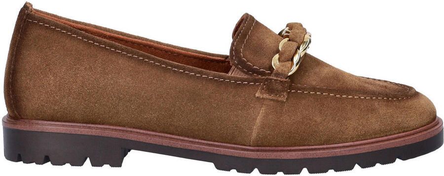 Tamaris suède loafers camel