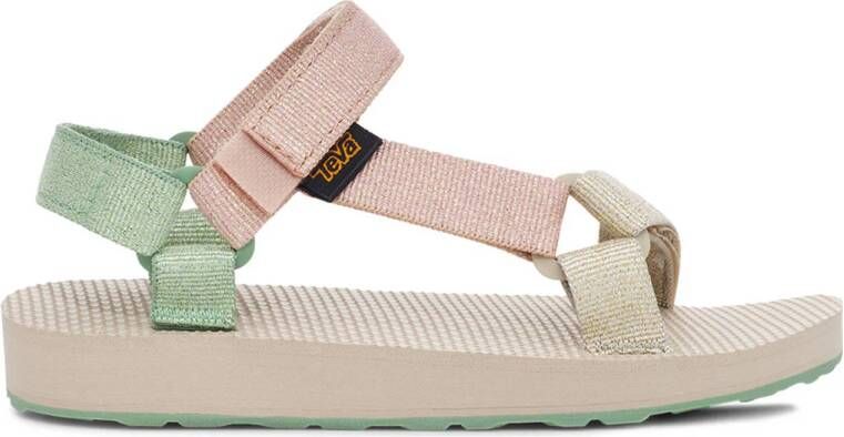 Teva sandalen roze groen