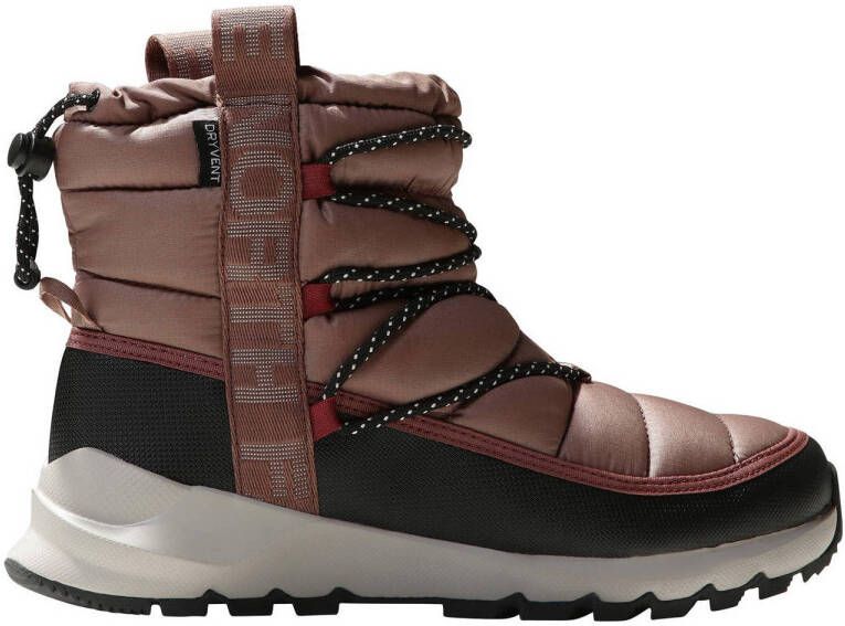 The North Face THERMOBALL LACE UP snowboots taupe zwart