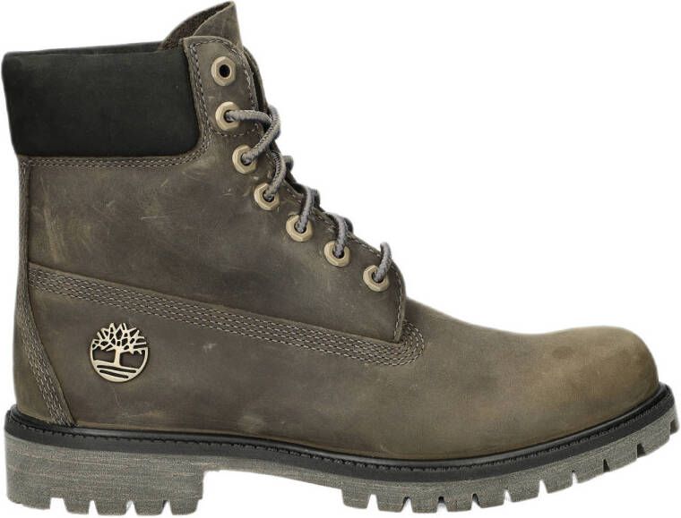 Timberland 6 Inch Premium leren veterboots grijs