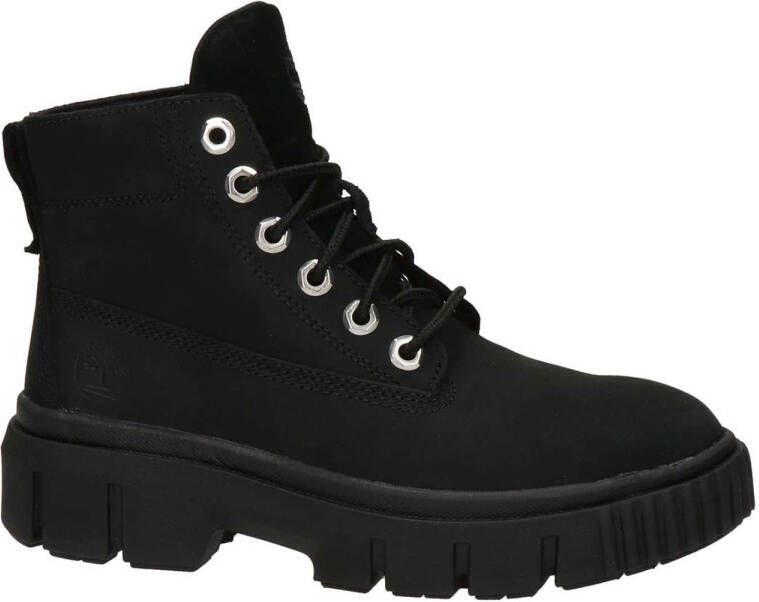 Timberland Greyfield leren veterboots zwart