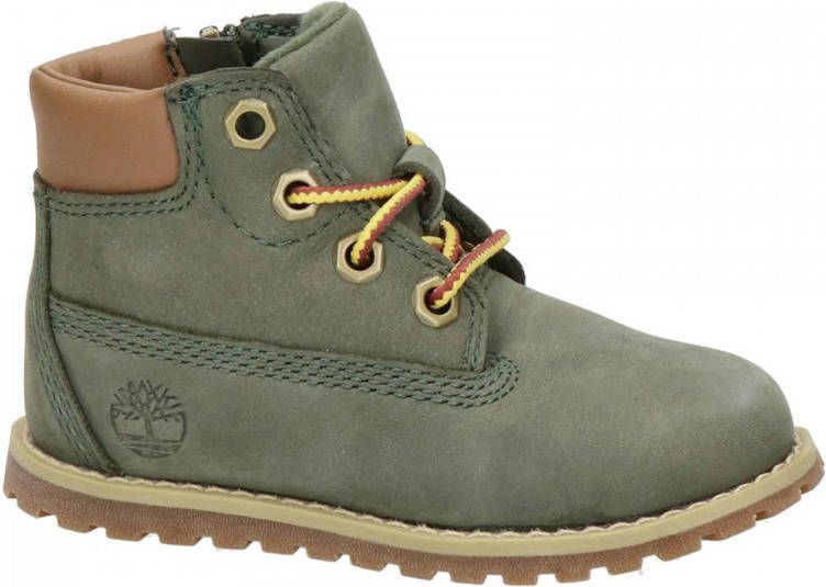 Timberland Pokey Pine nubuck veterboots groen Effen 24