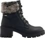 Tom Tailor gevoerde veterboots zwart - Thumbnail 1