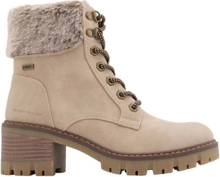 Tom Tailor veterboots lichtbeige