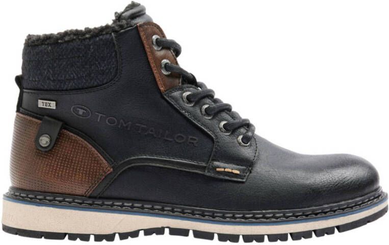 Tom Tailor veterboots zwart