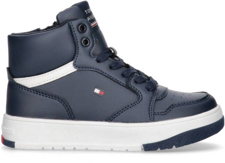 Tommy Hilfiger Mid-Cut Lace-Up Sneaker Blue Dames