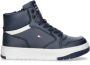 Tommy Hilfiger Mid-Cut Lace-Up Sneaker Blue Dames - Thumbnail 1