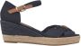 TOMMY HILFIGER Espadrilles Dames Basic Open Toe Mid Wedge Maat: 40 Materiaal: Canvas Kleur: Blauw - Thumbnail 2