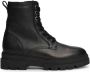 Tommy Hilfiger chunky leren veterboots zwart - Thumbnail 2