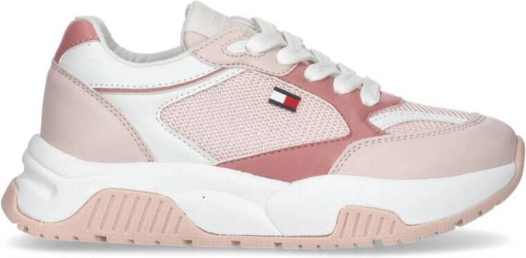 Tommy Hilfiger Meisjes Lage Sneakers Roze Trendy Mode Multicolor Dames