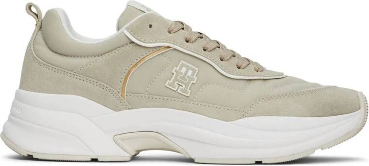 Tommy Hilfiger chunky suède sneakers beige