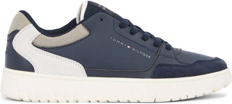 Tommy Hilfiger leren sneakers blauw