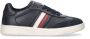 Tommy Hilfiger leren sneakers donkerblauw Jongens Leer Logo 30 - Thumbnail 1